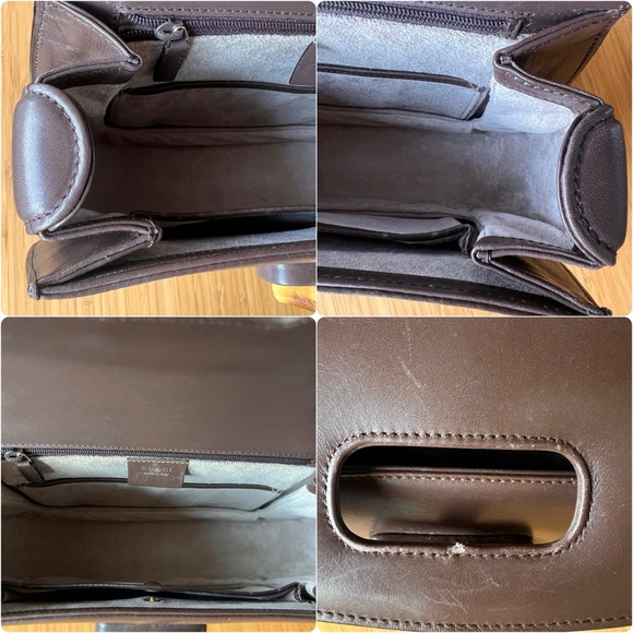 GUCCI 1947 BAMBOO TOP HANDLE TWO WAY MEDIUM BAG - Picture 14 of 17